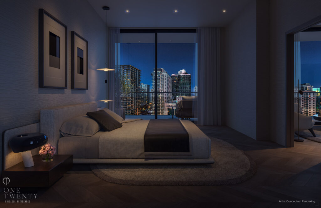 One Twenty Brickell Residences Bedroom