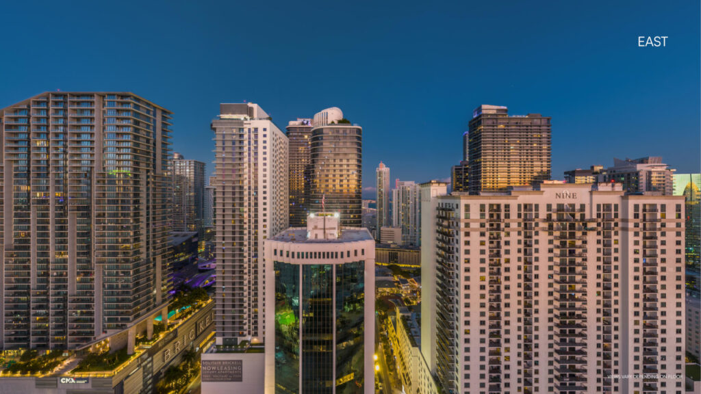 one twenty residences brickell 120 SW 9th St Miami FL 33130 east views