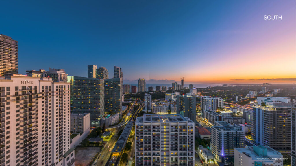 one twenty residences brickell 120 SW 9th St Miami FL 33130 south view